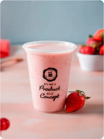 strawberry lassi
